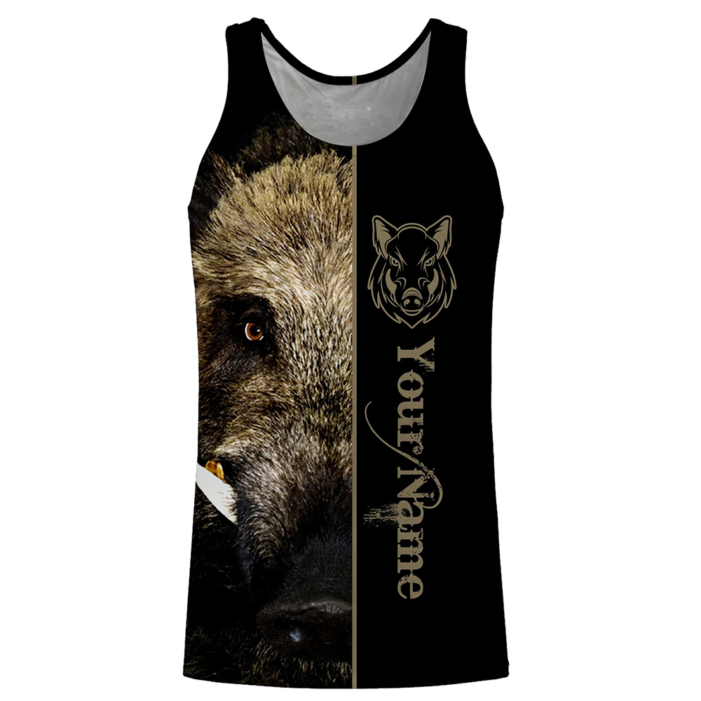 Custom Name Boar Hunter Tank T - Wildman Hunting & Outdoor Robertson Photos 评论和价格