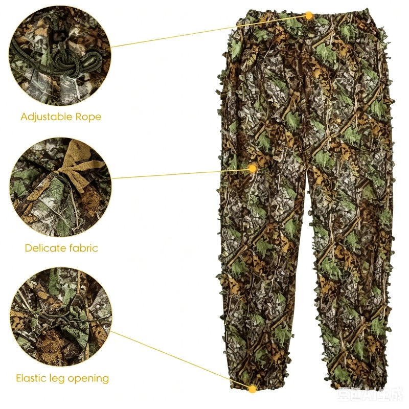 3D  Leafy Bionic Camouflage Hu - Outdoor Hunting Photography 评论和价格