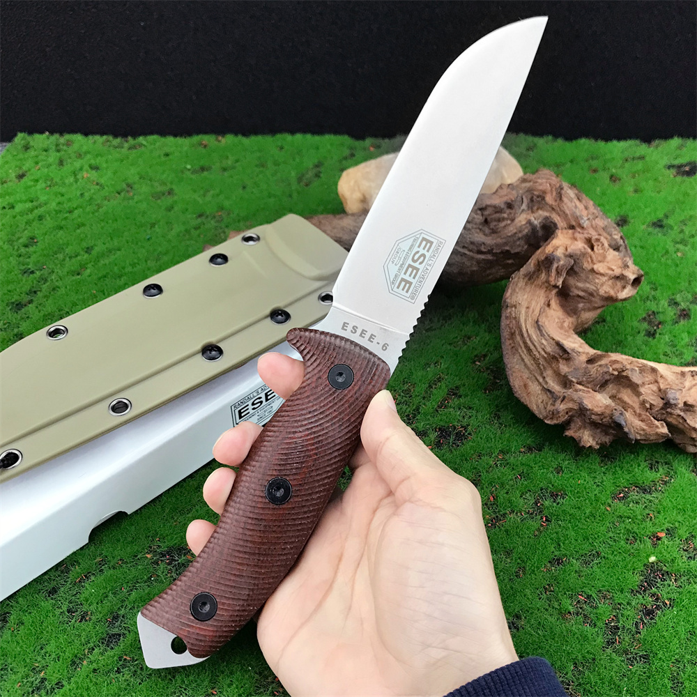 New Specific ESEE-6 Fixed Blad - Knife Hunting Fixed Blade 评论和价格