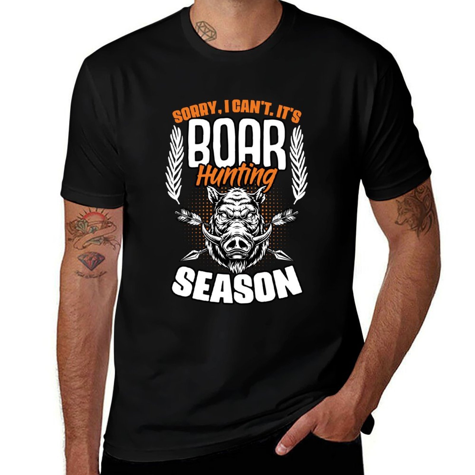 Sorry I Can't Funny Wild Boar  - Wildman Hunting & Outdoor Robertson Photos 评论和价格