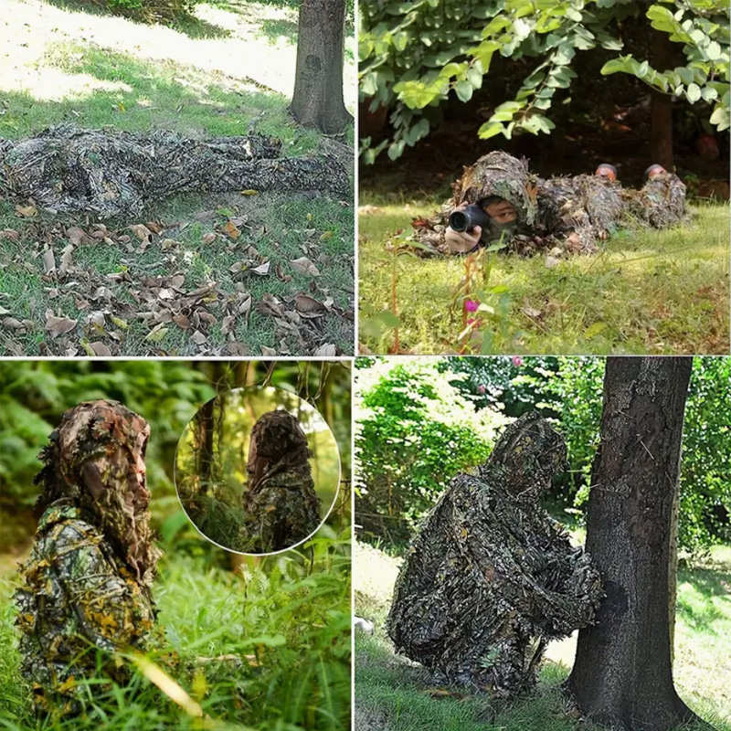 3D Leaf Camouflage Hunting Sui - Outdoor Hunting Photography 评论和价格