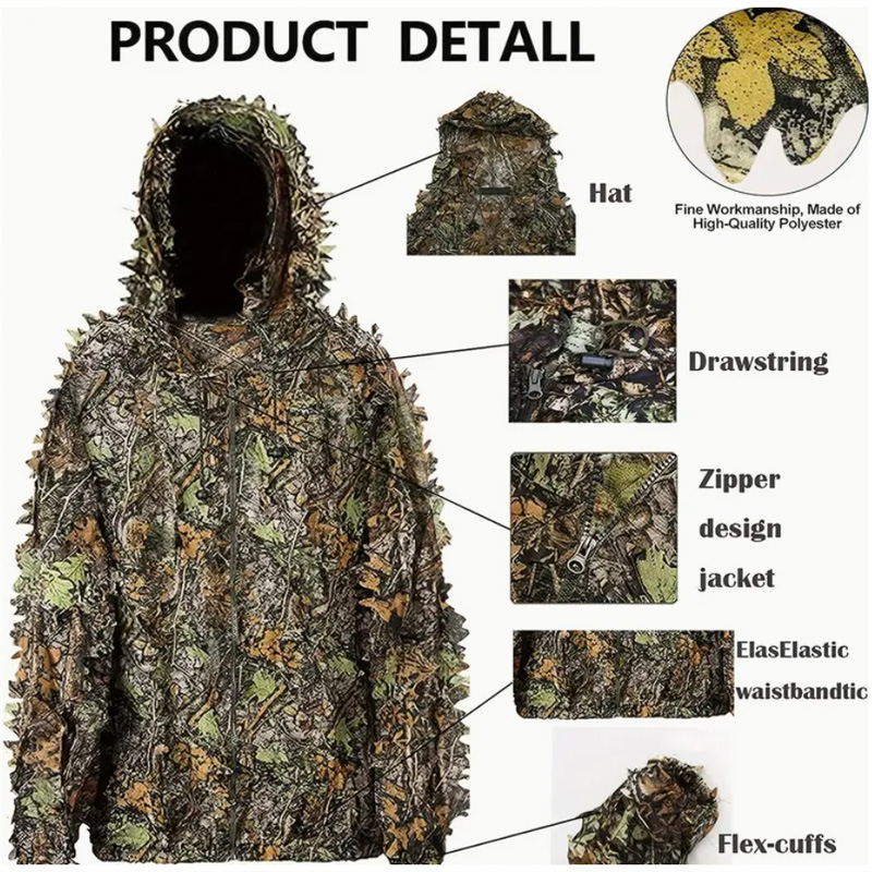 3D Leaf Camouflage Hunting Sui - Outdoor Hunting Photography 评论和价格