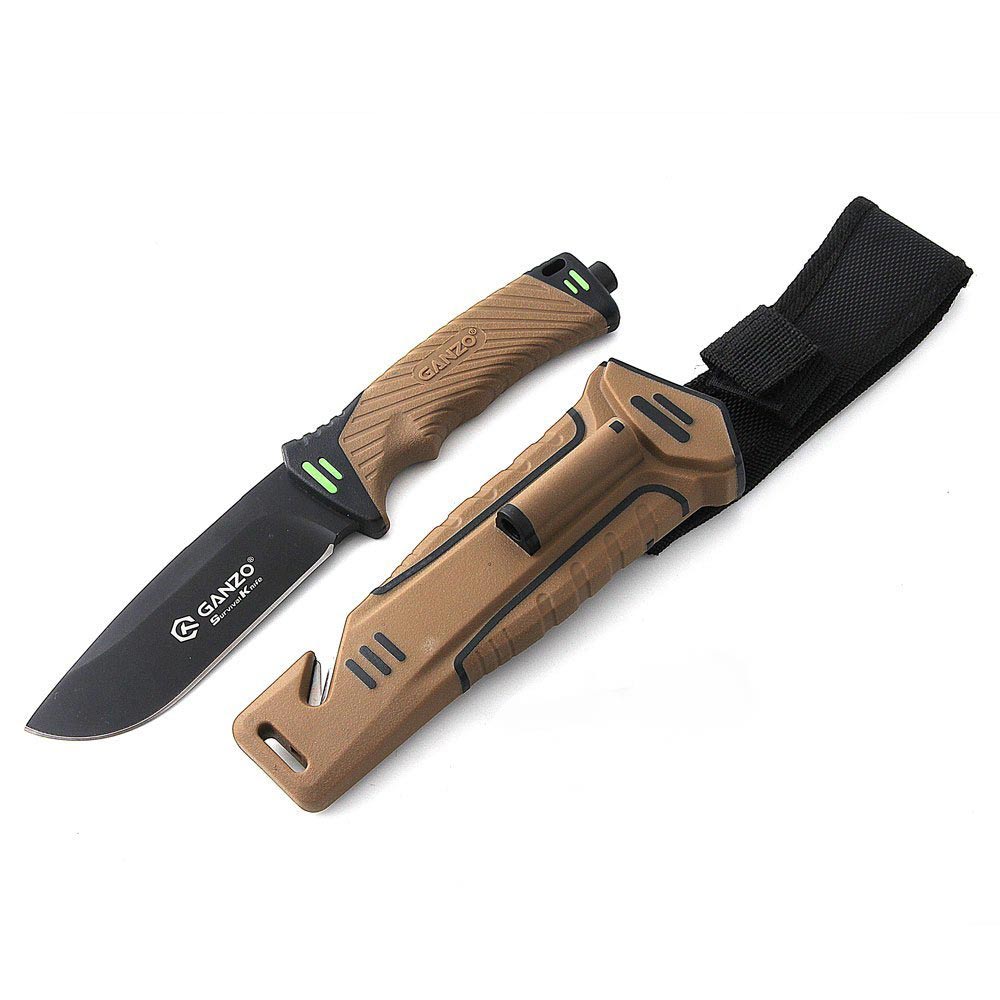 58-60HRC Ganzo G8012 knife 7cr - Knife Hunting Fixed Blade 评论和价格
